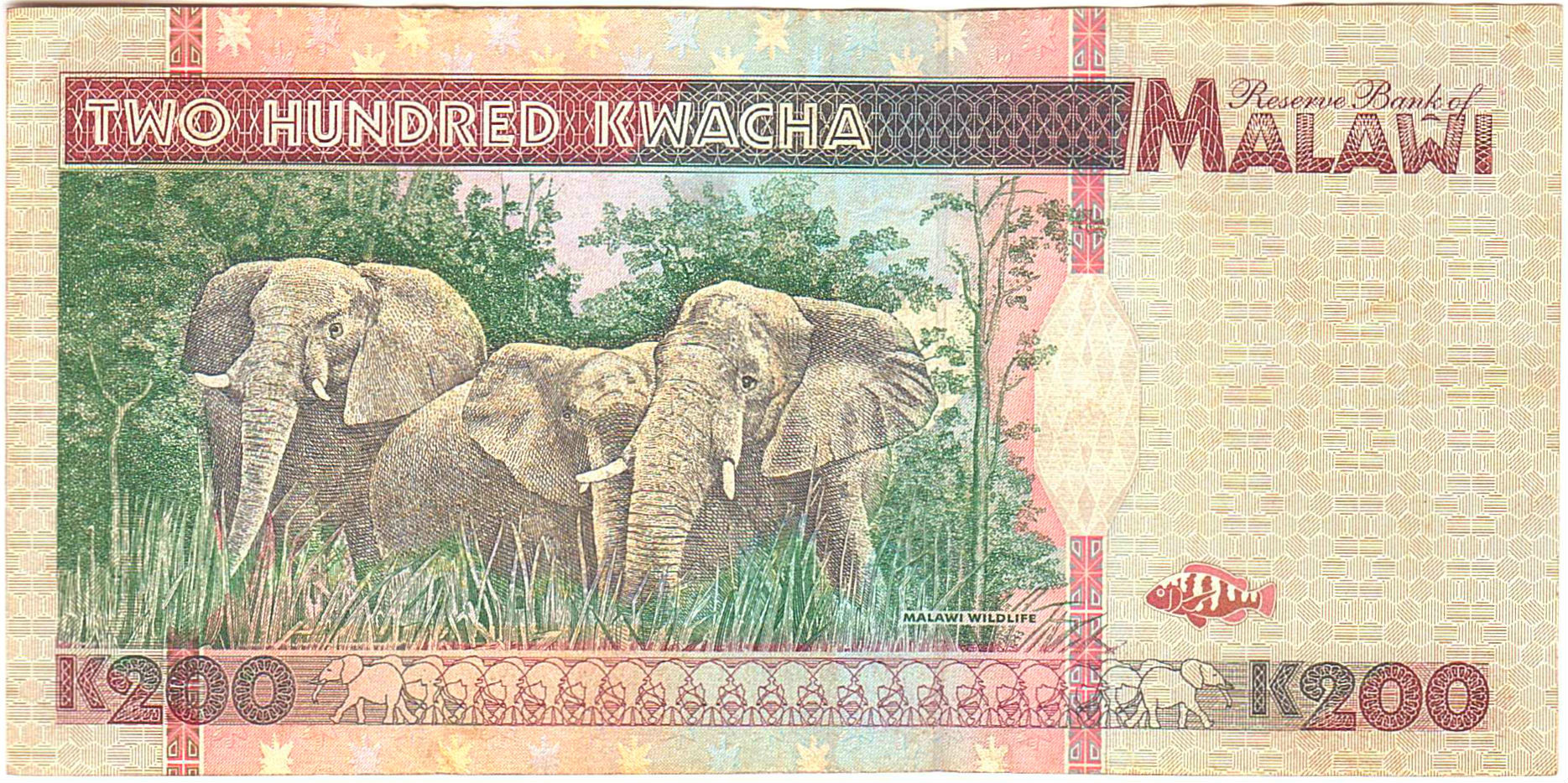 Malawi 200 1995 VF P-35